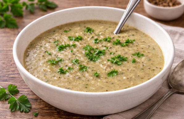 Velouté léger poireaux et champignons au cookeo