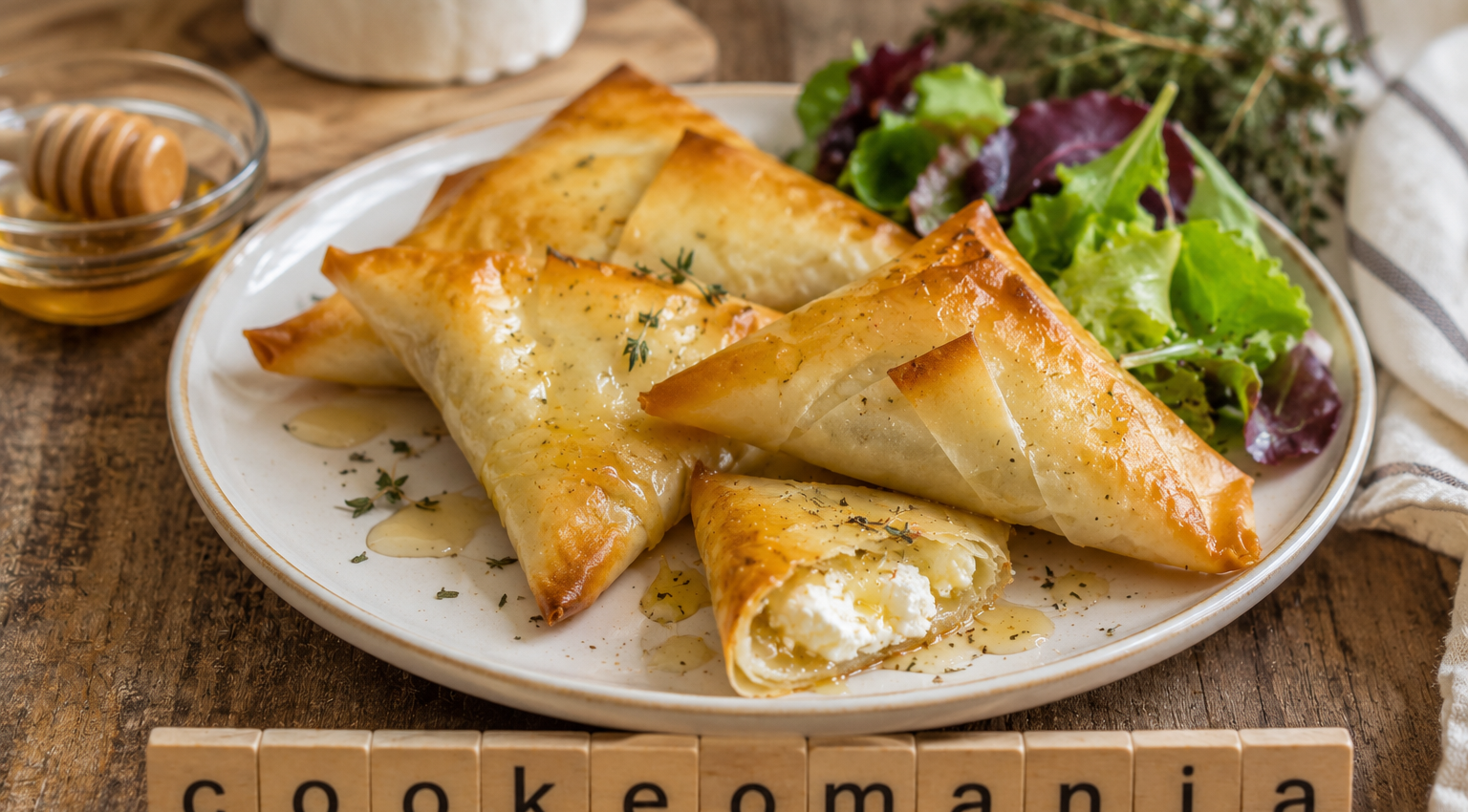 Bricks au chèvre miel avec l'Extra-crisp