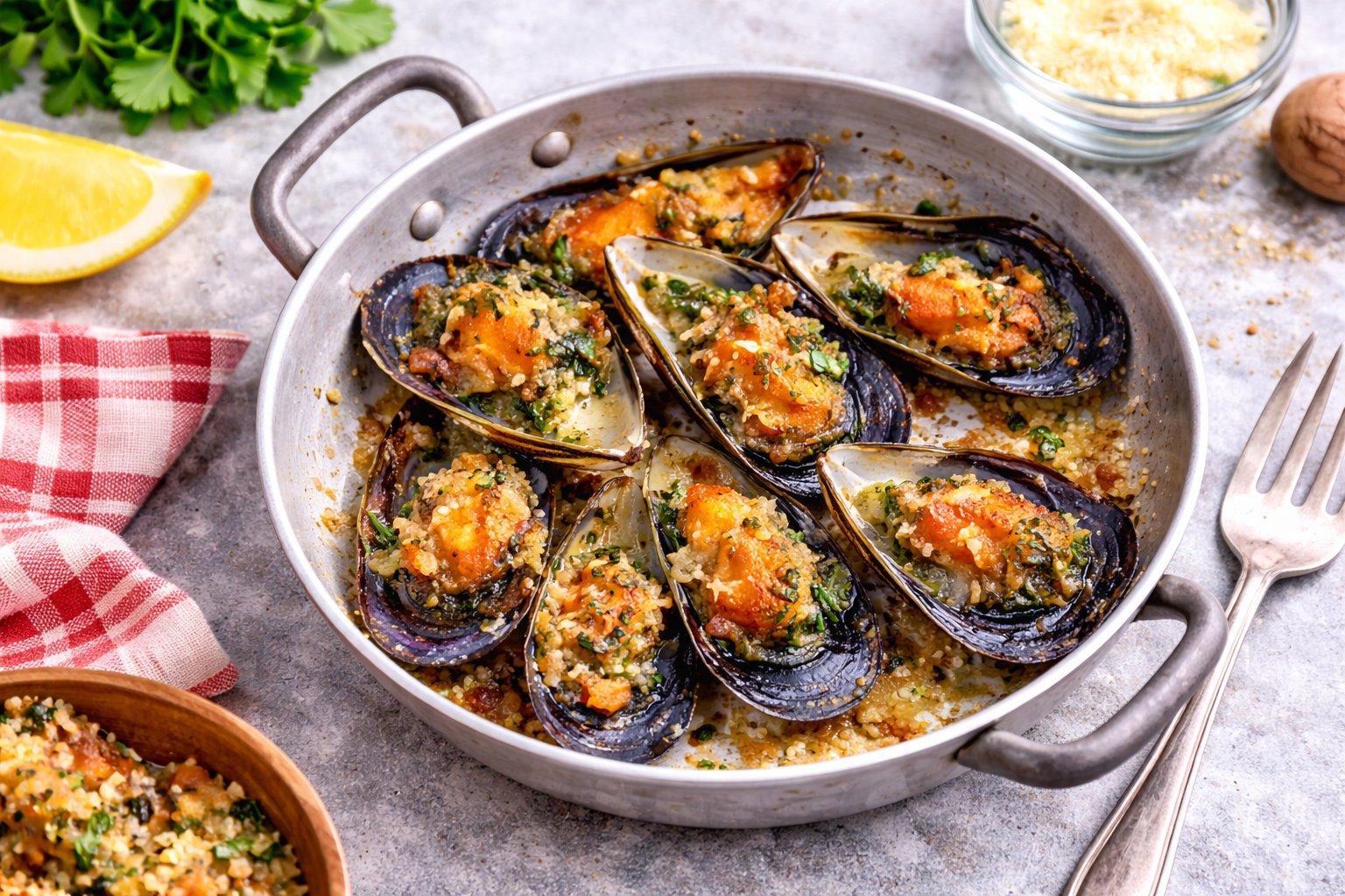 Moules gratinées au Cookeo (Extra Crisp)