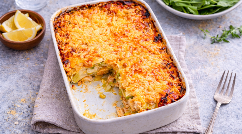 Lasagnes au saumon et poireaux au Cookeo (Extra Crisp)