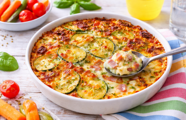 Gratin de courgettes aux lardons au Cookeo (Extra Crisp)