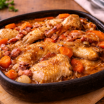 Coq fondant mijoté à la bière brune au cookéo