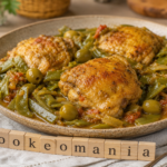 Cuisses de poulet colombo au Cookeo, haricots plats et olives vertes en sauce au robot multi-cuiseur Moulinex