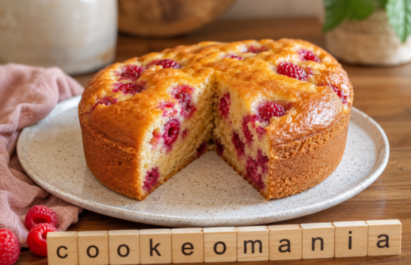 Gâteau au yaourt et aux framboises à l'Extra crisp