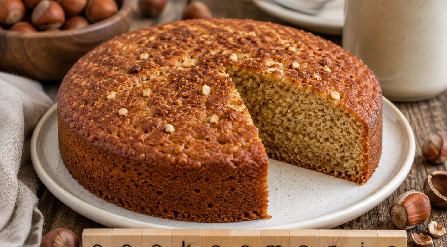 Gâteau aux noisettes à l’Extra Crisp, le moelleux doré qui sent bon le praliné
