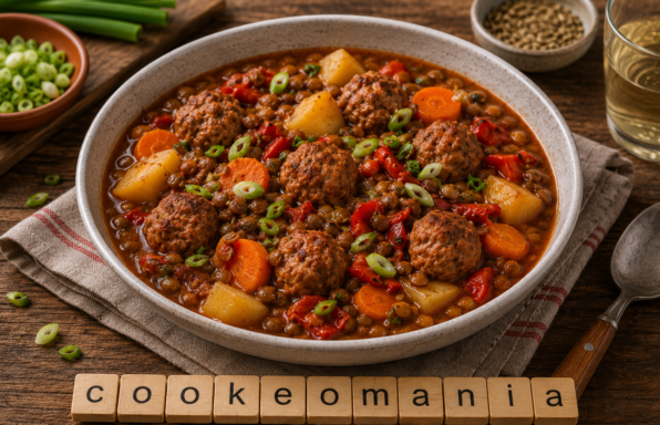 Mijoté de lentillons aux boulettes de saucisse au Cookeo, le plat complet qui réchauffe la table
