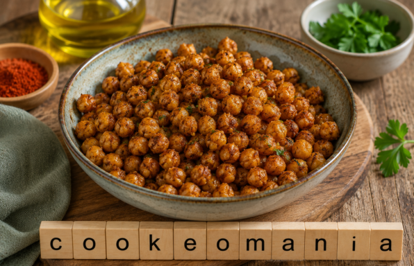 Pois chiches grillés avec l'Extra-Crisp