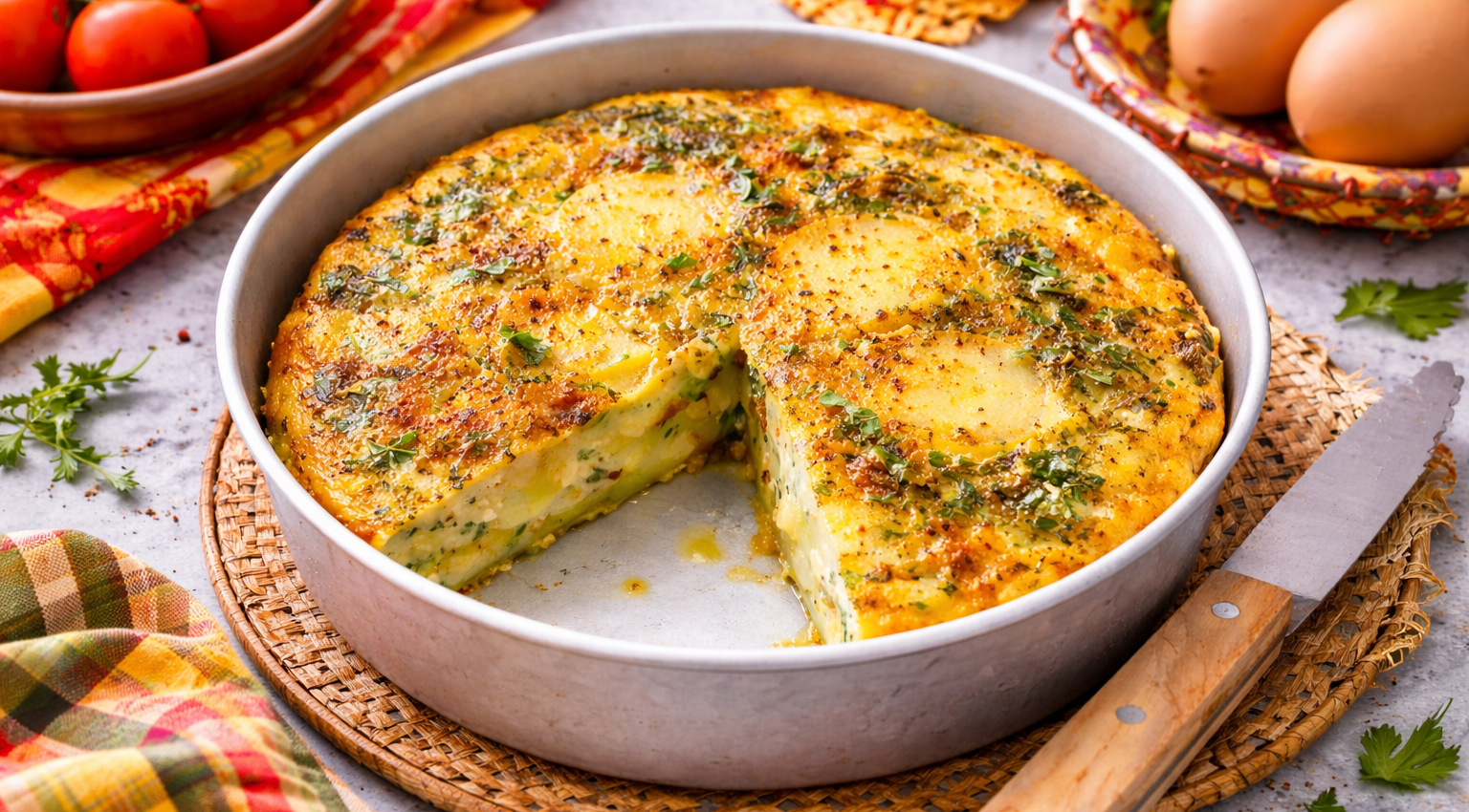 Tortilla aux pommes de terre au Cookeo (Extra Crisp)