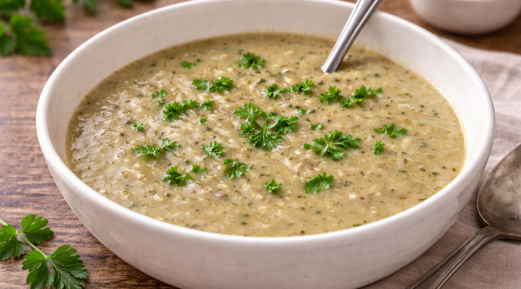 Velouté léger poireaux et champignons au cookeo