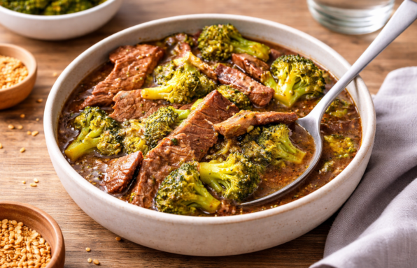 Émincé de bœuf fondant au brocoli, version rapide au Cookeo