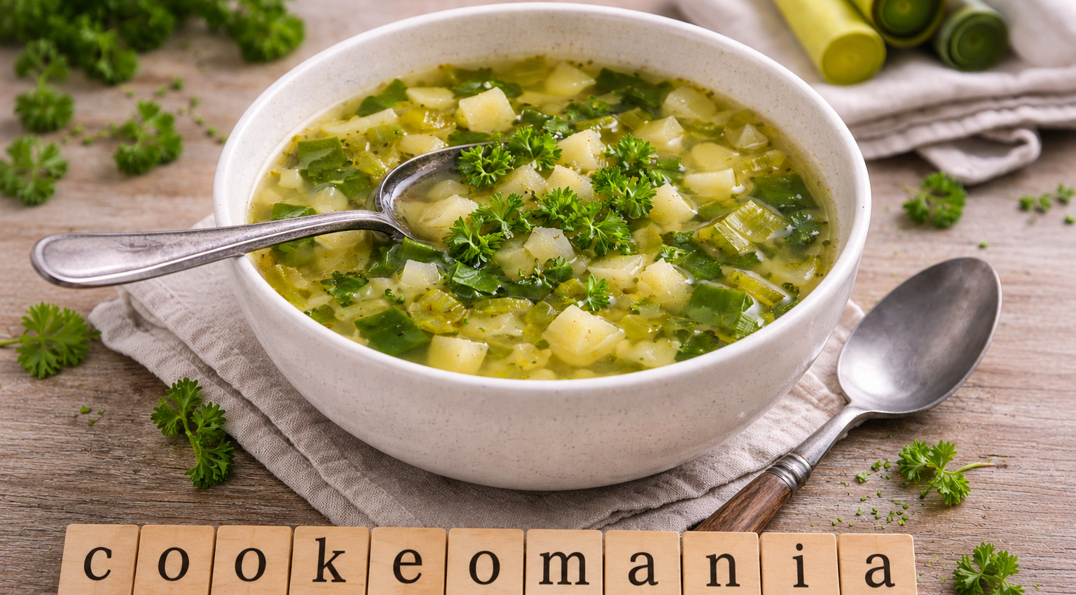 Bouillon léger poireau et pommes de terre au Cookeo