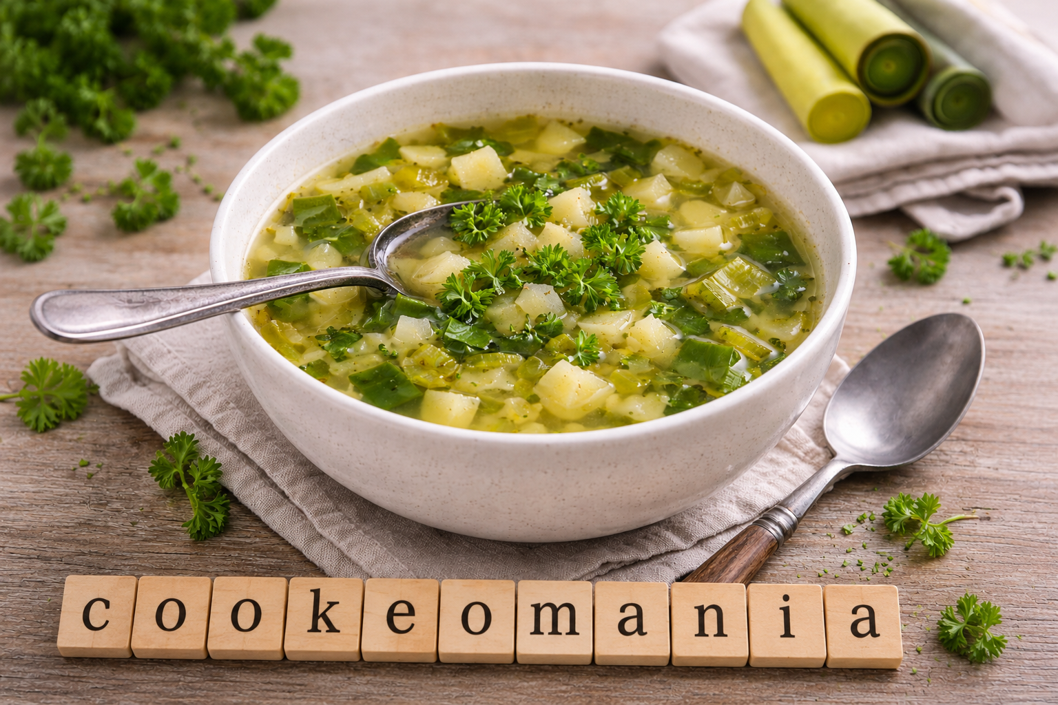 Bouillon léger poireau et pommes de terre au Cookeo