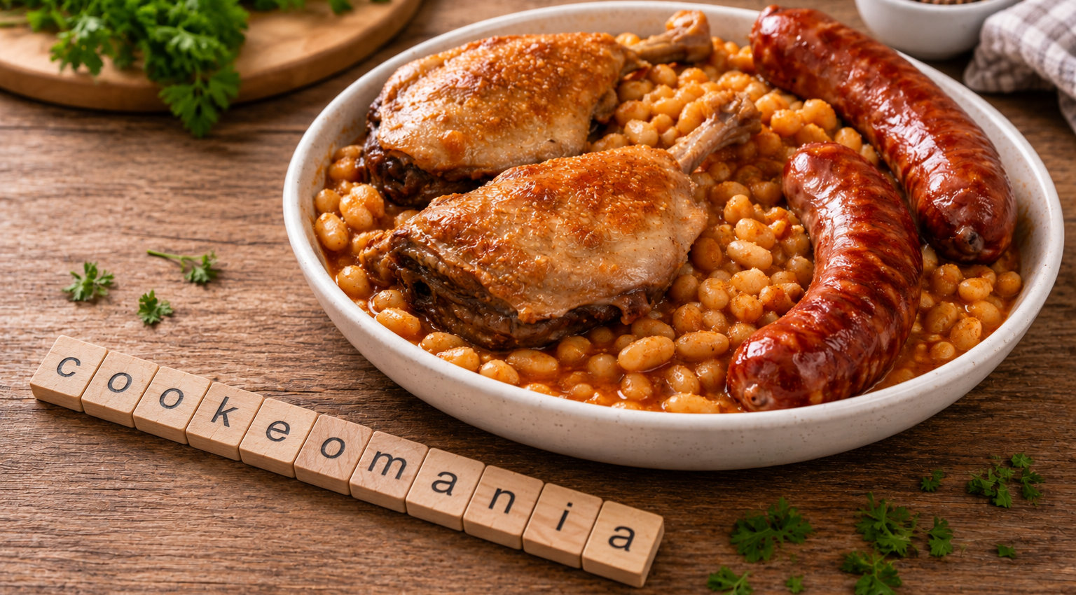 Cassoulet express au Cookeo au confit de canard et saucisses fumées