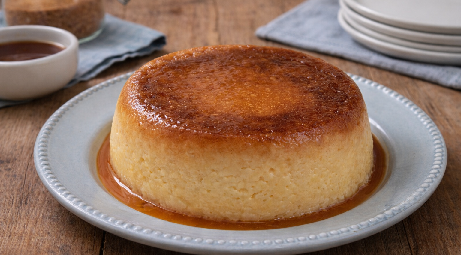 Flan de semoule vanillé au Cookeo