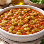 Fèves catalanes au jambon et tomate au cookéo