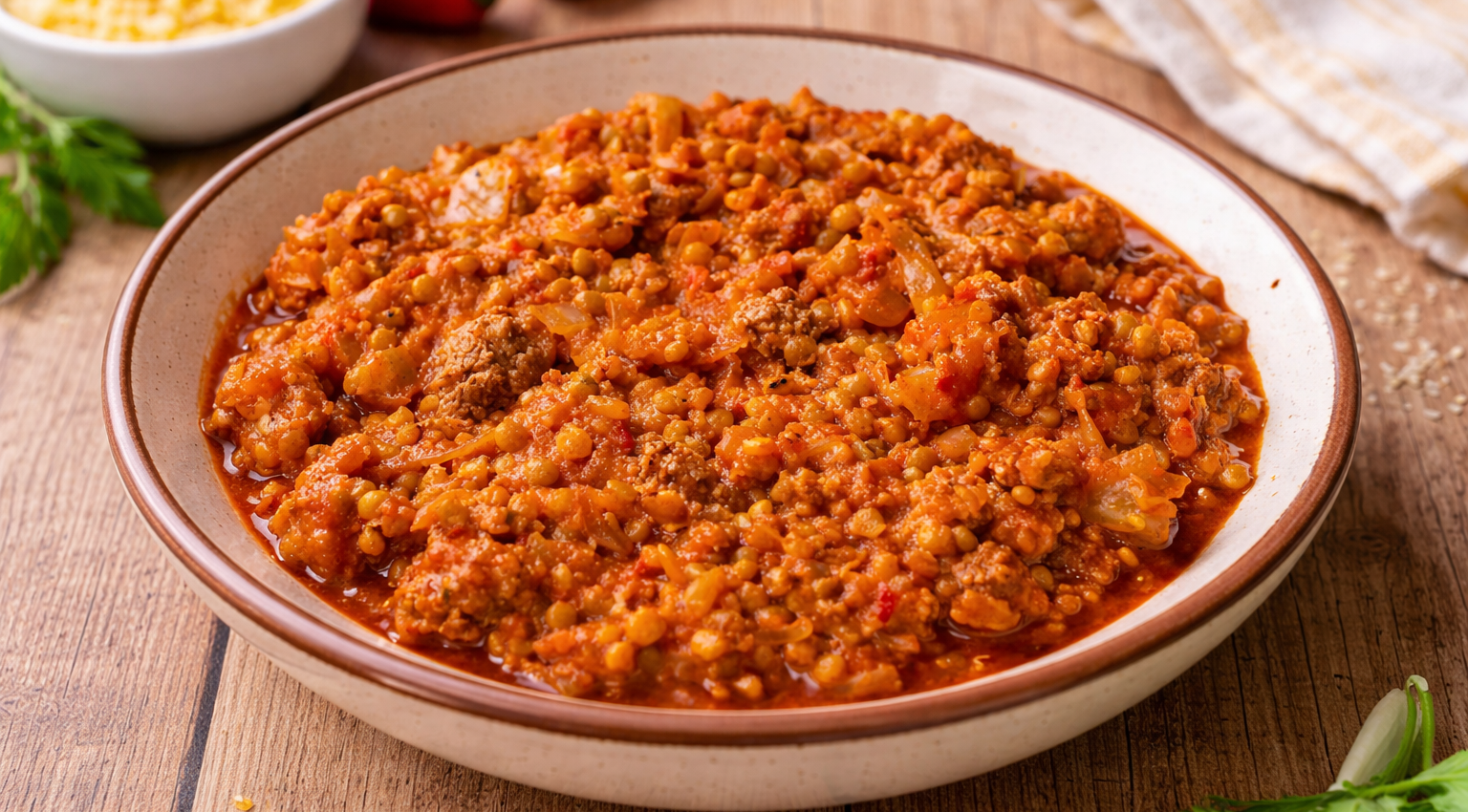 Lentilles chili express au Cookeo