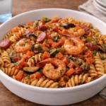 One Pot Pasta aux fruits de mer et chorizo au multicuiseur Moulinex