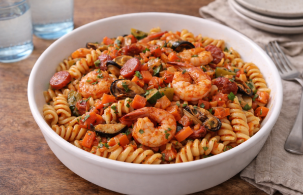 One Pot Pasta aux fruits de mer et chorizo au Cookeo