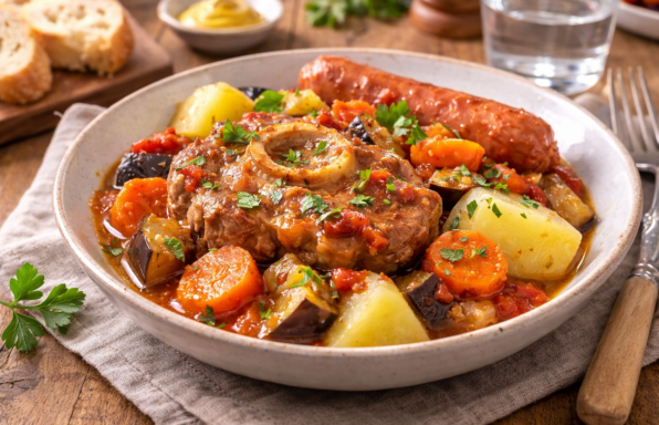 Osso buco fondant aux aubergines et tomates au Cookeo