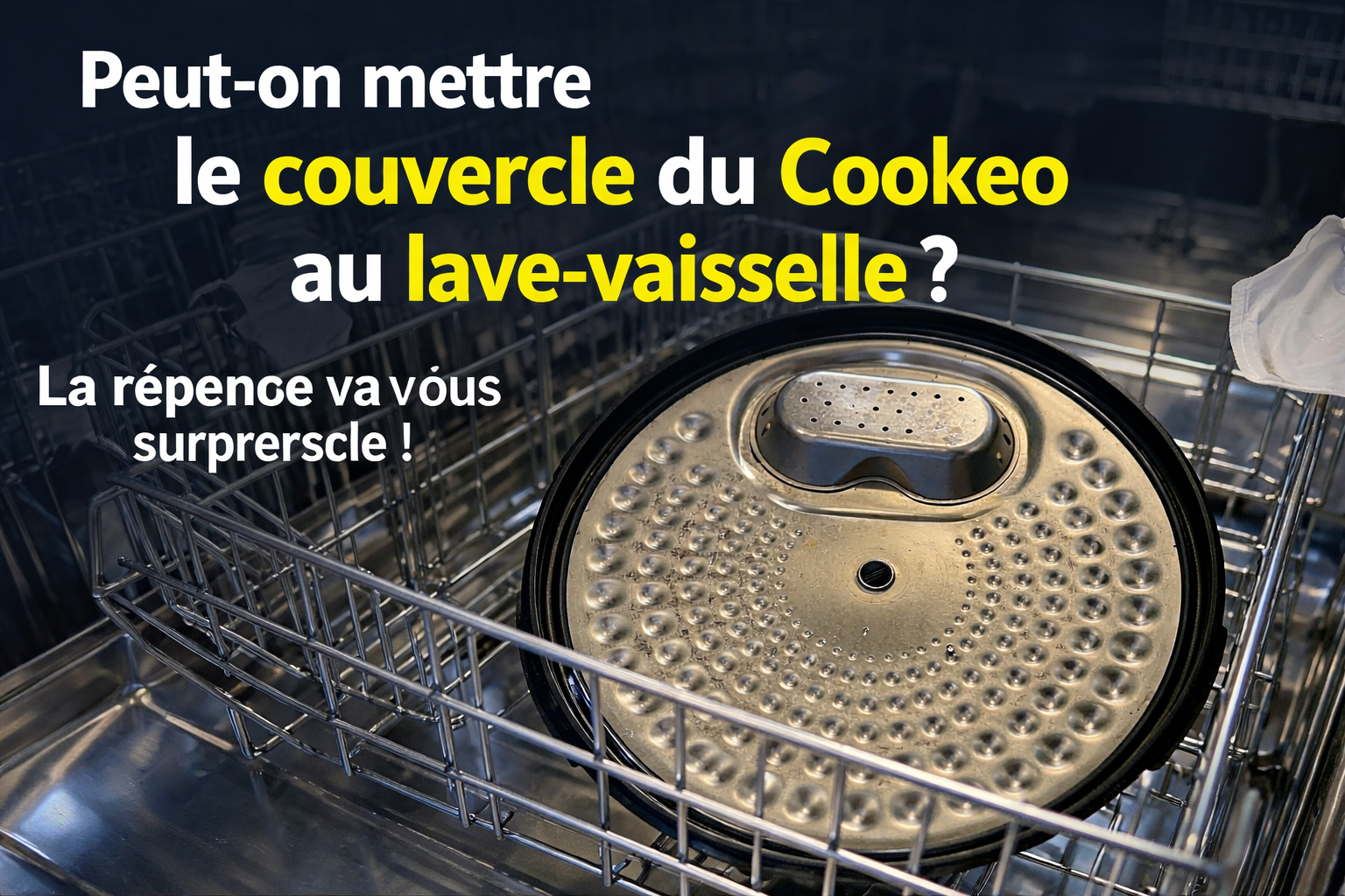 Peut-on vraiment mettre le couvercle du Cookeo au lave-vaisselle La réponse va vous surprendre