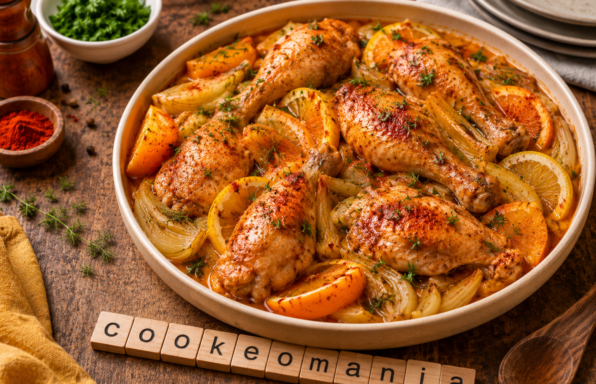 Pilons de poulet aux agrumes au Cookeo, fenouil fondant et sauce parfumée