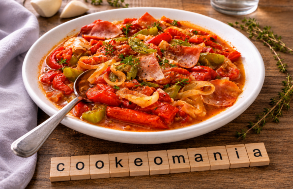 Piperade express au jambon au cookeo