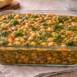 Pois chiches aux légumes et épinards au cookéo