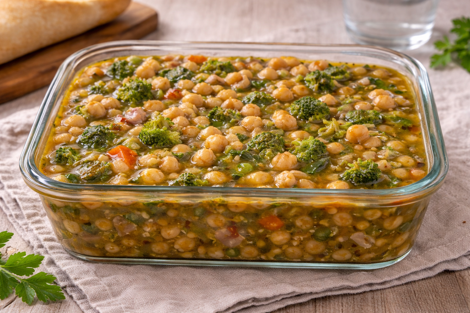 Pois chiches aux légumes et épinards au Cookeo