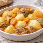 Pommes de terre mijotées aux côtes de porc et légumes au multicuiseur Moulinex