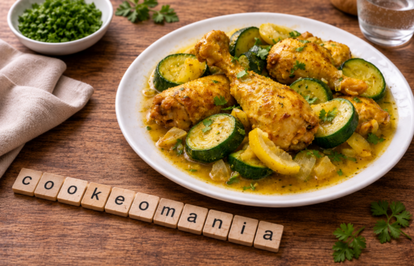 Poulet citronné aux courgettes façon tajine au Cookeo
