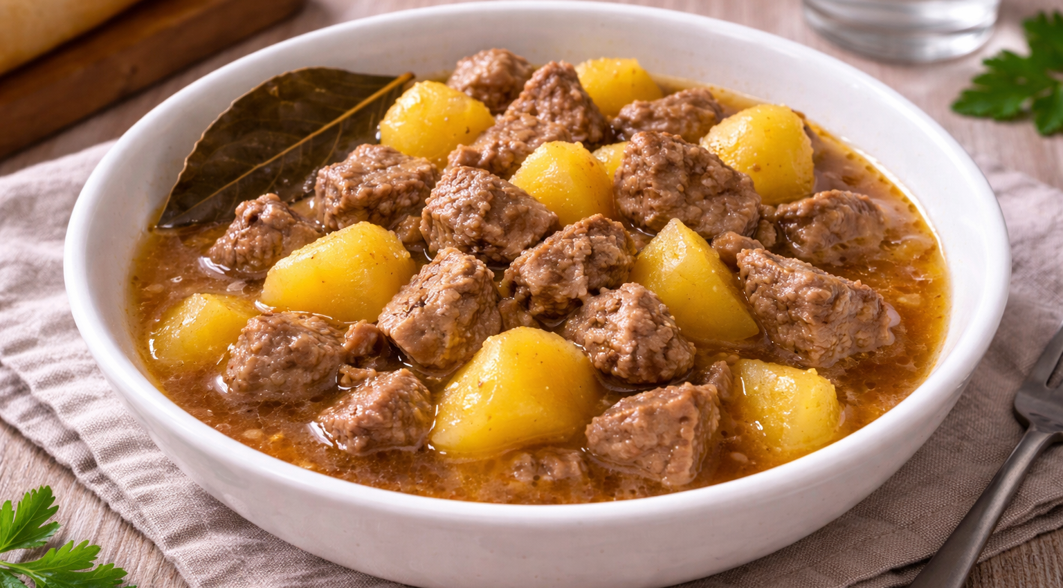 Ragoût de bœuf au vin rouge et pommes de terre au Cookeo