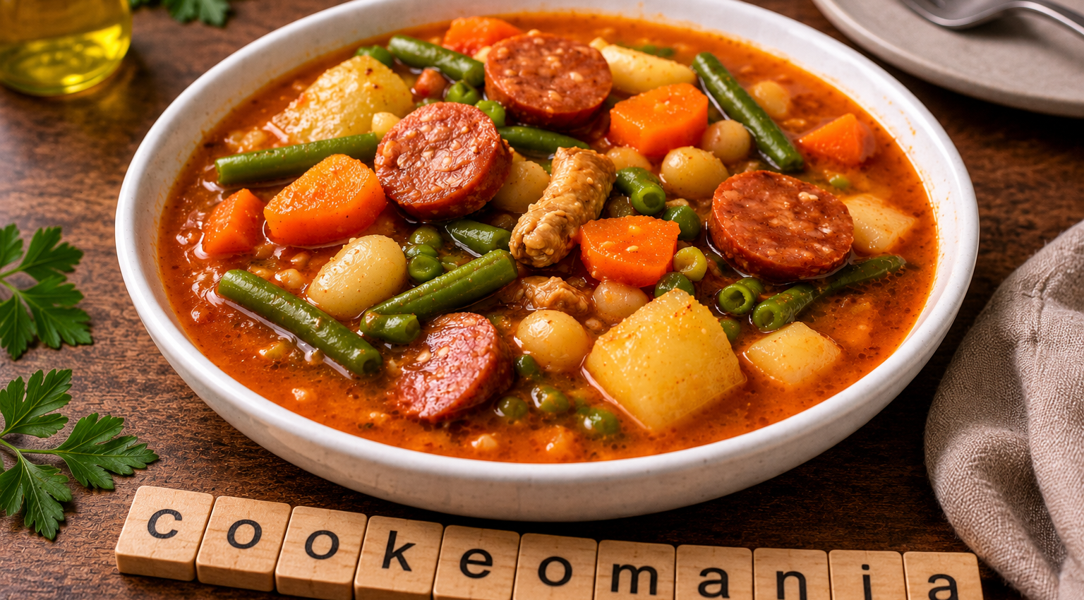 Soupe rustique aux légumes et chorizo au Cookeo, le dîner complet qui ...