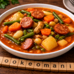 Soupe rustique aux légumes et chorizo au Cookeo, le dîner complet qui réchauffe au robot multi-cuiseur cookéo