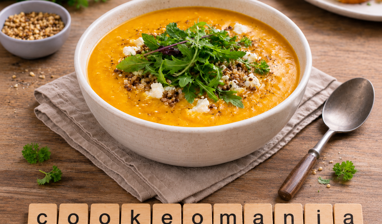 Velouté de potiron, quinoa et chèvre au Cookeo