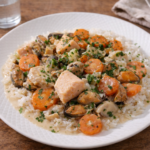 Blanquette express de saumon et moules au robot multi-cuiseur Moulinex