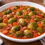 Choux de Bruxelles mijotés aux lardons au multicuiseur cookéo