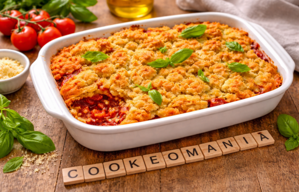 Crumble fondant de tomates au parmesan au Cookeo