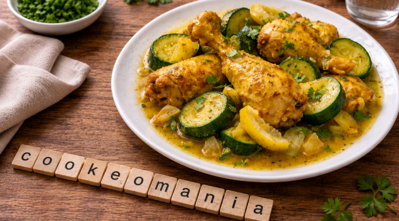 Poulet citronné aux courgettes façon tajine au Cookeo