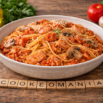 Spaghettis au saumon et champignons au robot multi-cuiseur Moulinex