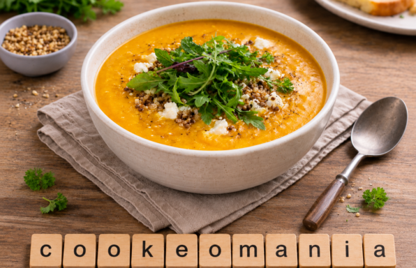 Velouté de potiron, quinoa et chèvre au Cookeo