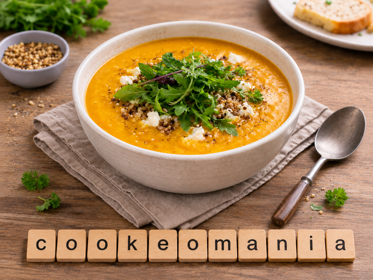 Velouté de potiron, quinoa et chèvre au Cookeo