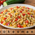 Salade de macaroni végétarienne aux pois chiches au robot multi-cuiseur cookéo