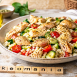 Salade de riz au poulet méditerranéen au Cookeo, ensoleillée et gourmande au cookéo