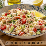 Salade de riz au thon et citron au Cookeo, fraîche et rapide à préparer à l'autocuiseur Moulinex