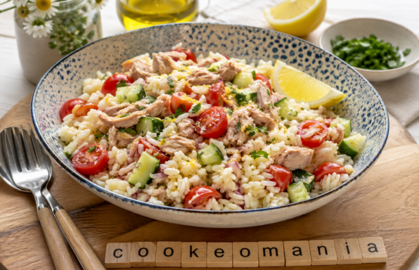 Salade de riz au thon et citron au Cookeo, fraîche et rapide à préparer