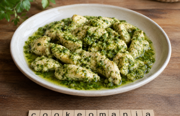 Poulet minute à la salsa verde