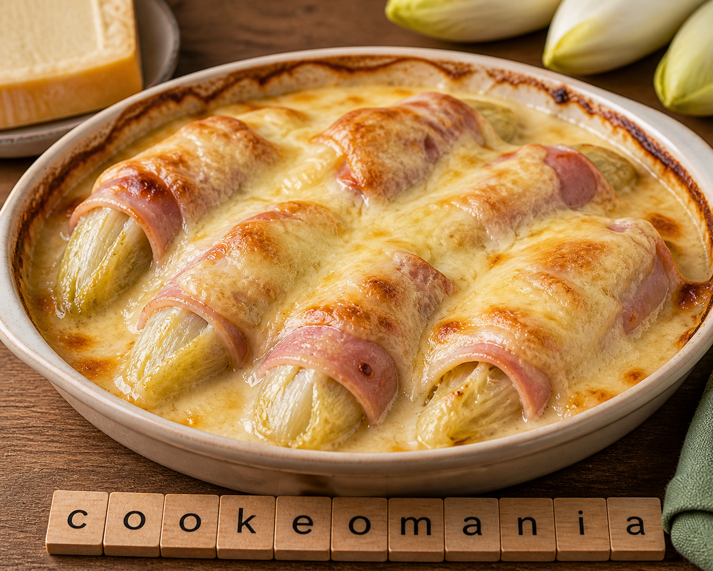 Gratin d’endives au jambon et maroilles gratiné à l'Extra crisp