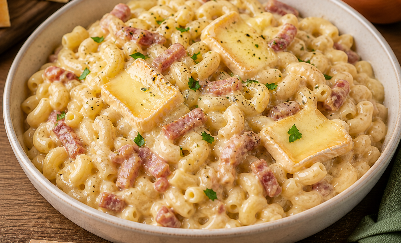 Macaronis crémeux au reblochon et lardons au Cookeo, le plat réconfortant prêt en quelques minutes
