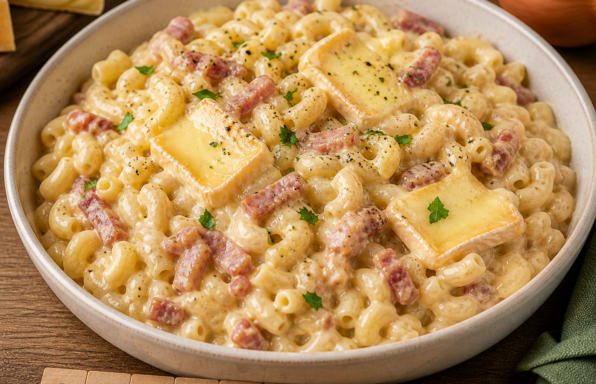 Macaronis crémeux au reblochon et lardons au Cookeo, le plat réconfortant prêt en quelques minutes