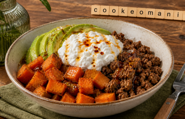 Patate douce, bœuf et miel pimenté au Cookeo façon bowl TikTok